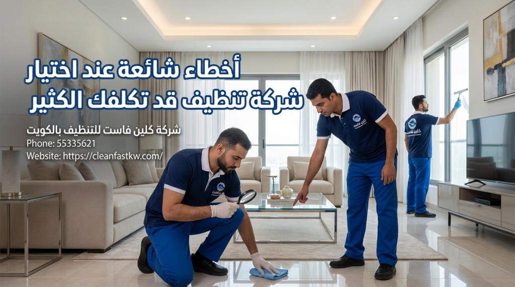 أخطاء شائعة عند اختيار شركة تنظيف قد تكلفك الكثير كلين فاست