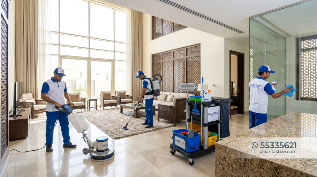 تنظيف شقق الكويت شركة كلين فاست